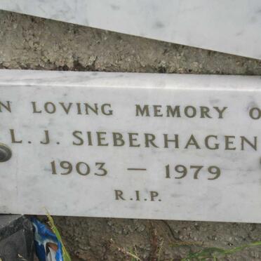 SIEBERHAGEN L.J. 1903-1979