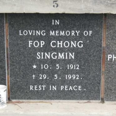 SINGMIN Fop Chong 1912-1992