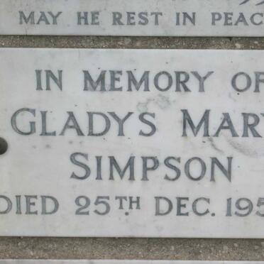 SIMPSON Gladys Mary -1955