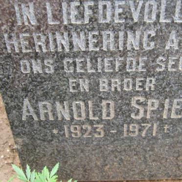 SPIES Arnold 1923-1971