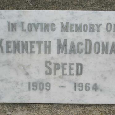 SPEED Kenneth MacDonald 1909-1964