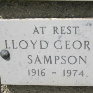 SAMPSON Lloyd George 1916-1974