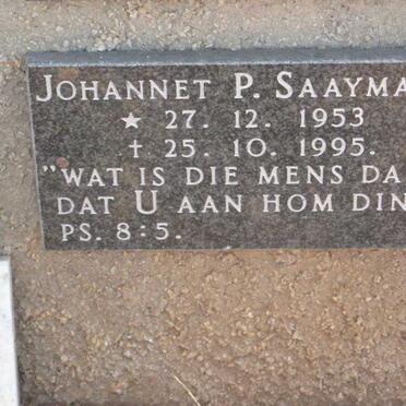 SAAYMAN Johannet 1953-1995