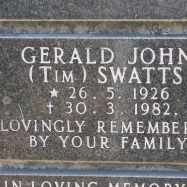SWATTS Gerald John 1926-1982