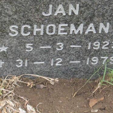 SCHOEMAN Jan 1923-1979