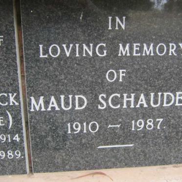 SCHAUDER Maud 1910-1989
