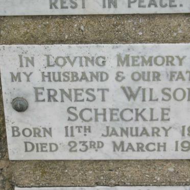 SCHECKLE Ernest Wilson 1903-1963