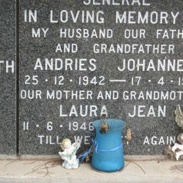 SENEKAL Andries Johannes 1942-1992 &amp; Laura Jean 1946-