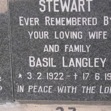 STEWART Basil Langley 1922-1981