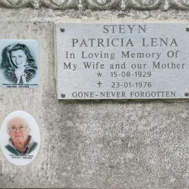 STEYN Patricia Lena 1929-1976 :: STEYN Colin John Bernard 1924-2009