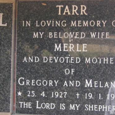 TARR Merle  1927-1984