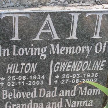 TAIT Hilton 1934-2003 &amp; Gwendoline 1936-2003