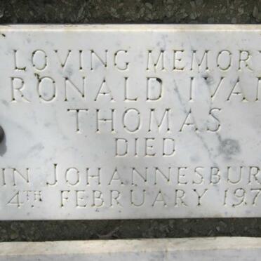 THOMAS Ronald Ivan -1972