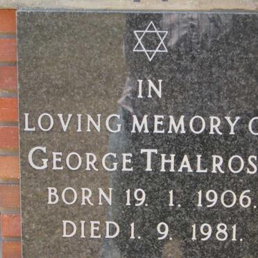 THALROSE George 1906-1981
