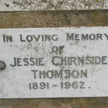 THOMSON Jessie Chirnside 1891-1962
