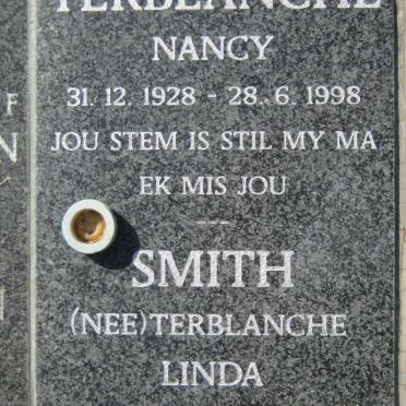 TERBLANCHE Nancy 1928-1998 :: SMITH Linda nee TERBLANCHE 1952-2009