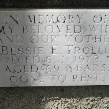 TROLLIP Bessie E. -1972