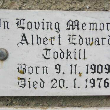 TODKILL Albert Edward 1909-1976