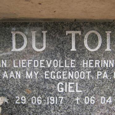 TOIT Giel, du 1917-1992