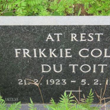 TOIT Frikkie Colyn, du 1923-1976