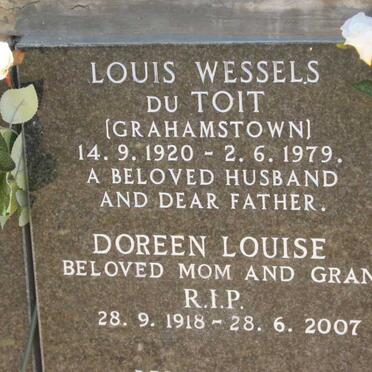 TOIT Louis Wessels, du 1920-1979 &amp; Doreen Louise 1918-2007