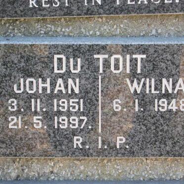 TOIT Johan, du 1951-1997 &amp; Wilna 1948-