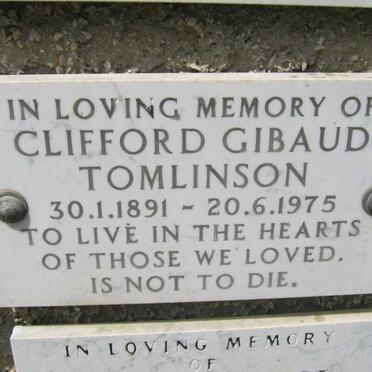 TOMLINSON Clifford Gibaud 1891-1975