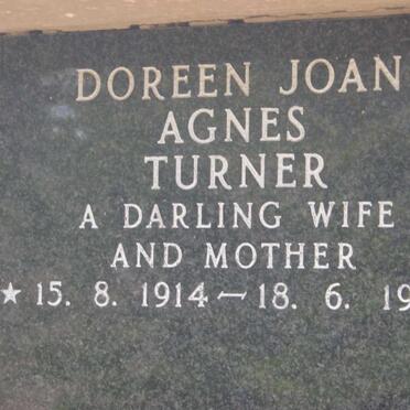 TURNER Doreen Joan Agnes 1914-1983