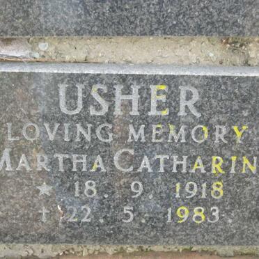 USHER Martha Catharina 1918-1983