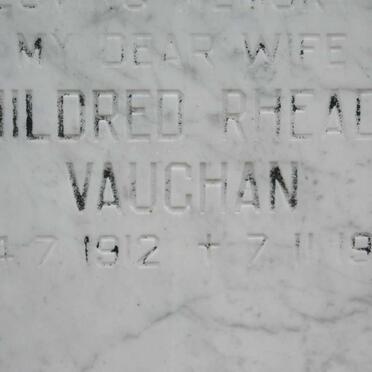 VAUGHAN Mildred Rhead 1912-1979