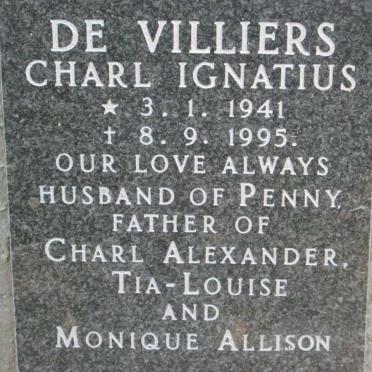 VILLIERS Charl Ignatius, de 1941-1995
