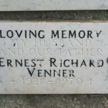 VENNER Ernest Richard 1921-1970