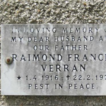 VERRAN Raimond Francis 1916-1974