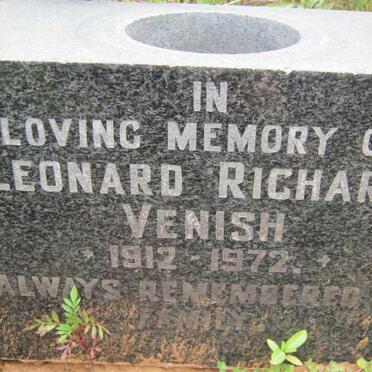 VENISH Leonard Richard 1912-1972