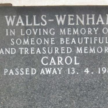 WENHAM Carol, Wallis -1988