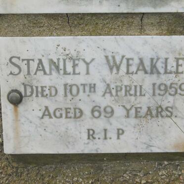 WEAKLEY Stanley -1959