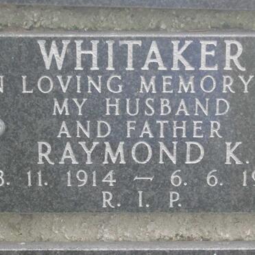 WHITAKER Raymond K. 1914-1984