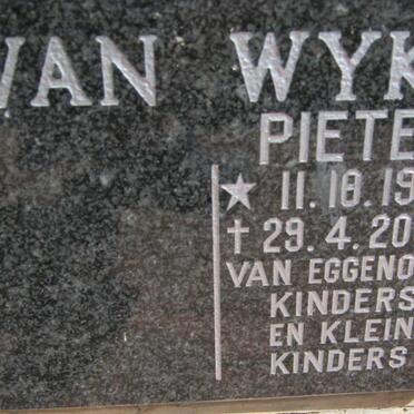 WYK Pieter, van 1950-2002