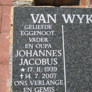 WYK Johannes Jacobus, van 1939-2007 