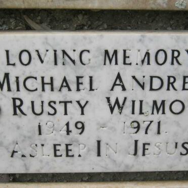 WILMOT Michael Andrew Rusty 1949-1971