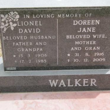 WALKER Lionel David 1906-1985 &amp; Doreen Jane 1916-2009