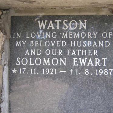 WATSON Solomon Ewart 1921-1987