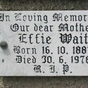 WAIT Effie 1887-1976