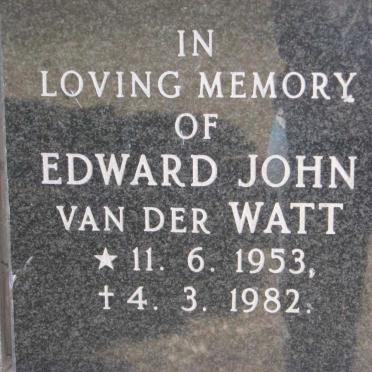 WATT Edward, van der 1953-1982