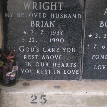 WRIGHT Brian 1937-1990
