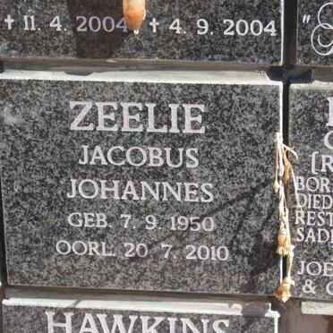 ZEELIE Jacobus Johannes 1950-2010