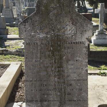 AITKEN Helen nee CHAMBERS -1918 :: FERGUSON Fergus -1918