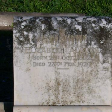 ALCOCK Elizabeth 1852-1929