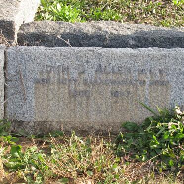 ALLEN Herbert C. 1864-1957 :: ALLEN Harriette L. 1859-1950 :: ALLEN John D. 1900-1952 