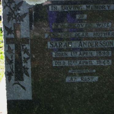 ANDERSSON Sarah 1899-1948